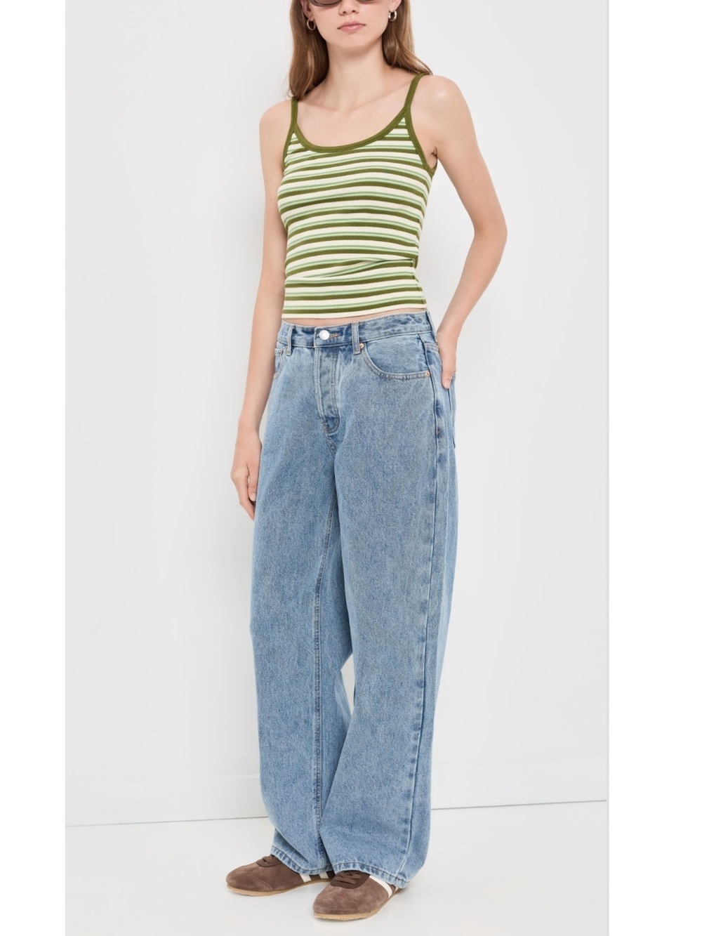 Parke Wide Leg Jeans Vintage Wash